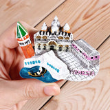 Magnetic refrigerator magnets Italy Switzerland Chile Austria European  countries Tourist attractions souvenir Home decoration
