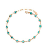 Lucky Eye Turkish Evil Eye Ankle Bracelet Gold Color Copper Foot Leg Chain Anklet Fashion Jewelry Gifts for Women Men EY6734