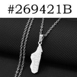 Anniyo Madagascar Map With Cities Name Pendant Necklaces Women Jewelry Africa Malagasy Maps @269421