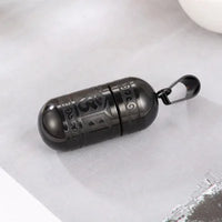 Stainless Steel Om Mani Padme Hum Prayer Wheel Mantra Buddhism Rotatable Necklace Cremation Jewelry Capsule Ash Urn Holder