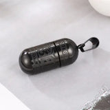 Stainless Steel Om Mani Padme Hum Prayer Wheel Mantra Buddhism Rotatable Necklace Cremation Jewelry Capsule Ash Urn Holder