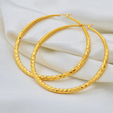 Anniyo African Round Earrings Women Girls Gold Color Exaggerat Jewelry,Ethiopian Brazilian Africa Big Earrings Nigeria #240706