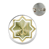 Ninety Nine Names Of Allah God Allah Brooches Women Men Jewelry Middle East/Muslim/Islamic Arab Ahmed Collar Pins Badge Gift