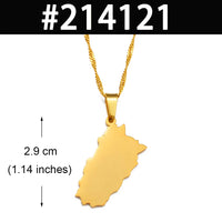 Anniyo 2.9CM Pakistan Punjab Province Pendant Necklaces Pakistani Jewelry #214121