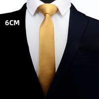GUSLESON Men Solid Navy Blue Classic Ties for Bridegroom Green Color 6cm Slim Neck Ties for Wedding Tie Skinny Groom Tie for Men