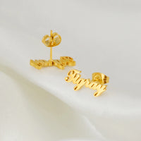 Anniyo Ethiopia Tigray Stud Earrings Stainless Steel Jewelry for Women Girls @235521