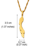 Anniyo Curacao Islands Map Pendant Necklaces Silver Color/Gold Color Jewelry Maps  @018921