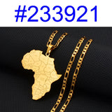 Anniyo Africa Map & Country Name Pendant Necklaces for Women Men African Maps Jewelry Nigeria,Congo,Ghana,Sudan,Somalia #233921