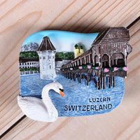 Magnetic refrigerator magnets Italy Switzerland Chile Austria European  countries Tourist attractions souvenir Home decoration