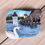 Magnetic refrigerator magnets Italy Switzerland Chile Austria European  countries Tourist attractions souvenir Home decoration