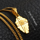 Anniyo 6 Model The Cross Pendant Chain Necklaces Men Women Girls Guam Hawaii Micronesia Chuuk Marshall Jewelry Crosses #217206