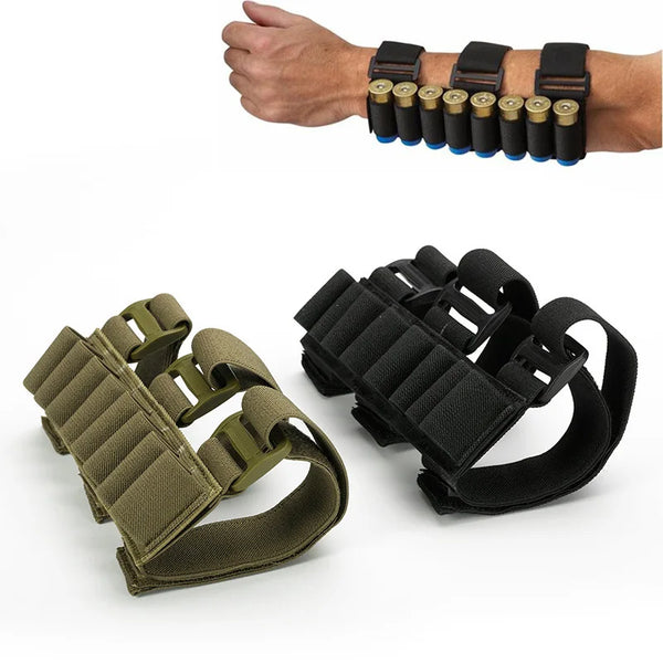 Outdoor shooting tactics 8 round rifle stock ammunition case carrier 12/20 caliber shotgun holder arm bag hunting Mag bag