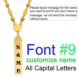 Anniyo (Up to 8 letter) Customize Capital Letters Pendant Necklaces,Personalized Name Hawaiian Flower Kiribati Jewelry #150321