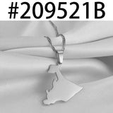 Anniyo Ethiopia Ogaden Region Pendant Necklace for Women Men Jewelry #209521