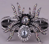 Spider bangle bracelet halloween bling jewelry gifts for women antique gold silver color wholesale dropshipping A04