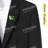 Pakistan National Flag Lapel Pins Crystal Epoxy Metal Enamel Badge Paint Brooch Souvenir Suit  Personality  Commemorative Gifts