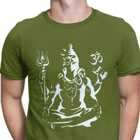 Free Shipping Men Tshirts Lord Shiva Tshirt Hindu Ganesha God India Lingam Fitness Tee Shirt for Men Pure Cotton Streetwear