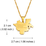 Anniyo Ethiopian Southern Nations Nationalities and People's Region Pendant Necklaces for Women Girl Ethiopia Jewelry #239321