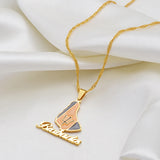 Anniyo Barbados Island Map Flag Pendant Necklaces Gold Color Barbados Maps Caribbean Sea Jewelry the Best  @126721