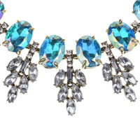 2025 New Luxury Crystal Rhinestone Collar Choker Necklace Women Indian Ethnic Statement Maxi Big Bib Necklace Wedding Jewelry