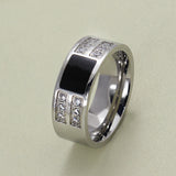 India Sikhism Rings Men Hinduism Customized Sikh Symbol Stainless Steel Signet Band Ring Religious Jewelry