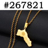 Anniyo Charms Kurdistan Pendant Necklaces Women Girls,Silver Color/Gold Color Kurdish Jewelry @#267821