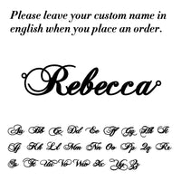 Sipuris Customized Name Bracelet Personalized Stainless Steel Rectangular Chain Letter Bracelet Unique Jewelry Family Gifts New
