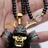Robbery Ghost Warrior Japanese Samurai Undead Sterling Silver S925 Pendant Men and Women Domineering Necklace