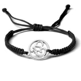 Charm OM Symbol Handmade Braided Rope String Adjustable Red Black Bracelets Women Men Lucky Fashion Jewelry Friend Gift Prayer