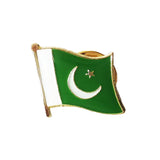 Pakistan National Flag Lapel Pins Crystal Epoxy Metal Enamel Badge Paint Brooch Souvenir Suit  Personality  Commemorative Gifts