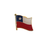 Chile National Flag Lapel Pins Crystal Epoxy Metal Enamel Badge Paint Brooch accessories Souvenir Suit Personality Commemorative