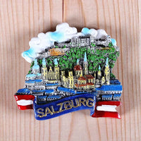 Magnetic refrigerator magnets Italy Switzerland Chile Austria European  countries Tourist attractions souvenir Home decoration