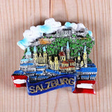 Magnetic refrigerator magnets Italy Switzerland Chile Austria European  countries Tourist attractions souvenir Home decoration