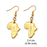 Anniyo Africa Map Earrings for Women Girl Congo Sudan Egypt Ethiopian Nigeria Jewelry  #002306