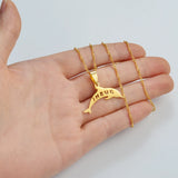 Anniyo Curacao Dolphin Pendant Necklaces Dushi Jewelry for Women Men #266521