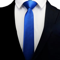 GUSLESON Men Solid Navy Blue Classic Ties for Bridegroom Green Color 6cm Slim Neck Ties for Wedding Tie Skinny Groom Tie for Men