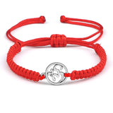 Charm OM Symbol Handmade Braided Rope String Adjustable Red Black Bracelets Women Men Lucky Fashion Jewelry Friend Gift Prayer