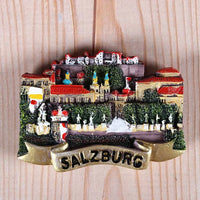 Magnetic refrigerator magnets Italy Switzerland Chile Austria European  countries Tourist attractions souvenir Home decoration