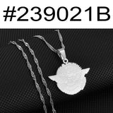 Anniyo Ashur Pendant Necklaces for Women Men Jewelry Assyrian Symbol  @239021