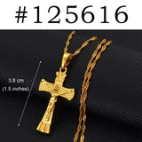 Anniyo Jesus Cross Pendants and Necklaces for Women Girls Jesus Christianity Religion Christian Baptism  Charm Crosses