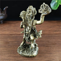 Bronze Color Hanuman Statue Figurine Ornaments Resin Indian Hindu Monkey God Buddha Statues Sculpture Home Decoration Lucky Gift