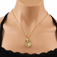 SONYA Guam's Necklaces for Women Men Gold Color Guam Pendant Wedding Party Engagement Stainless Steel Jewelry