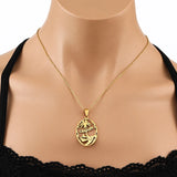 SONYA Guam's Necklaces for Women Men Gold Color Guam Pendant Wedding Party Engagement Stainless Steel Jewelry