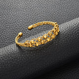 Anniyo Hawaiian Ball Bangle Gold Color Guam Bracelet Bangle Kiribati Chuuk Micronesia Marshallese African Banglets Women @234306