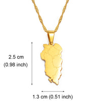 Anniyo Albania Pendant Necklaces Albanian Shqiperia Jewlery ShqipëriaeMadhe #534062