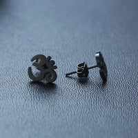 OM SYMBOL AUM STUD EARRING STAINLESS STEEL YOGA AND MEDITATION UNISEX JEWELRY GIFTS FOR YOGA LOVERS