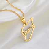 Anniyo Syria Map Charms Pendant Necklaces Syrians Jewelry Maps @265021