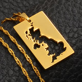 Anniyo United Kingdom of Great Britain and Northern Ireland Map Pendant & Necklaces for Women UK Country Maps #021421