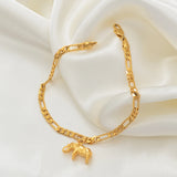 Anniyo Elephant Anklets for Women Men Girls Gold Plated Jewelry Foot Chains Religious and Wedding Accessories #210406
