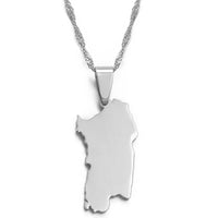 Anniyo Italy Sardinia Pendant and Necklace Silver Color/Gold Color Trendy Italian Sardegna/Sardaigne Jewelry #015021